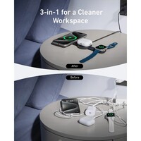 Bežična sklopiva stanica za punjenje ANKER MagGo 3-in-1, crna