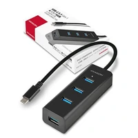 Hub AXAGON HUE-S2C, USB-C na 4xUSB-A 3.0, Micro-USB Power
