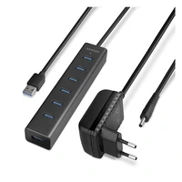 HUB AXAGON HUE-SA7BP 7x USB3.0, Charging + AC Adapter