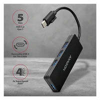 Hub AXAGON HUE-G1C Slim, 4xUSB 3.2 Gen1, USB-C