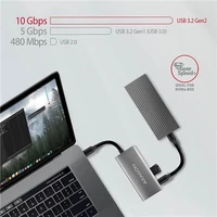 Hub AXAGON HMC-4G2, 2xUSB 3.2 Gen2 + 2xUSB-C