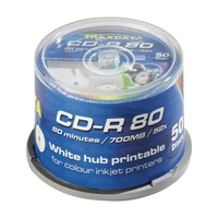 CD-R medij TRAXDATA, 700MB, 52x, 50 kom, cake, bijeli, Full Printable