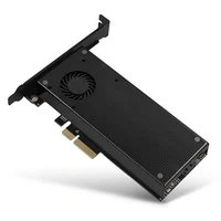 Kontroler AXAGON PCEM2-DC, PCI-E 3.0 x16, 2xM.2 SSD NVMe/SATA, s hladnjakom
