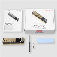 Kontroler AXAGON PCEM2-1U, PCI-E 3.0 x16 na M.2 SSD NVMe