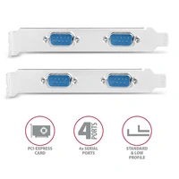 PCIe kontroler AXAGON PCEA-S4N, 4x serijski RS-232, Low Profile