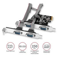 PCIe kontroler AXAGON PCEA-S4N, 4x serijski RS-232, Low Profile
