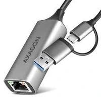 Adapter AXAGON ADE-TXCA, USB-C/USB-A 3.2 na Gigabit Ethernet