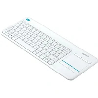 Tipkovnica LOGITECH K400+, bežična, s touchpadom, bijela