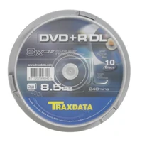 DVD+R DL medij TRAXDATA, 8.5GB, 8x, 10 kom, cake