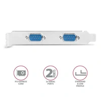 Kontroler AXAGON PCEA-S2N, PCI-E, 2x serijski, Low Profile