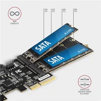 Kontroler AXAGON PCES-SA4M2, PCI-E, 2x interni/eksterni SATA III 6Gbps
