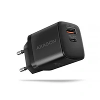 Zidni punjač AXAGON ACU-PQ20, USB-A + USB-C, PD 3.0, PPS, QC 4+, 20W, crni