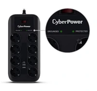 Prenaponska zaštita CYBERPOWER P0820SUF0-DE, 8xSchuko, 2xUSB