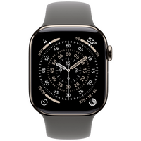 Pametni sat APPLE Watch S11 5G 42mm Natural Titanium Grey Rubber Strap M/L (MF8N4)