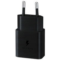 Punjač SAMSUNG USB-C Fast Charger 15W + USB-C kabel 1m, crni (EP-T1510XBEGEU)