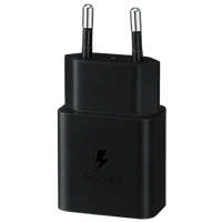Punjač SAMSUNG USB-C Fast Charger 15W + USB-C kabel 1m, crni (EP-T1510XBEGEU)
