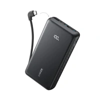 Prijenosna baterija ANKER Zolo, 20.000mAh, 22.5W, s ugrađenim USB-C kabelom, crna