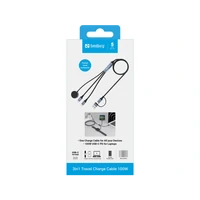 Kabel SANDBERG 3u1, 100W, putni