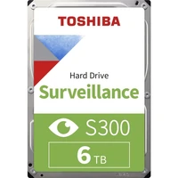 HDD disk 6TB, TOSHIBA S300 Surveillance, 3.5", SATA III, 5400rpm, 256MB