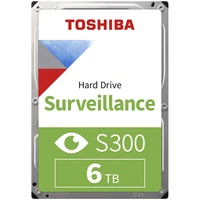 HDD disk 6TB, TOSHIBA S300 Surveillance, 3.5", SATA III, 5400rpm, 256MB
