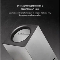 Vinska vitrina CASO WineCase One Black