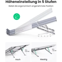 Stalak UGREEN aluminijski, sklopivi, za MacBook Pro/Air, prijenosna računala i iPad