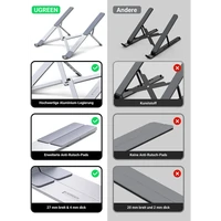 Stalak UGREEN aluminijski, sklopivi, za MacBook Pro/Air, prijenosna računala i iPad