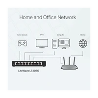 Switch TP-LINK LS108G, 8-portni, Gigabit