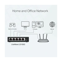 Switch TP-LINK LS105G, 5-portni, Gigabit