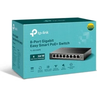 Switch TP-LINK, 8-portni, Gigabit, PoE+, Easy Smart, upravljani