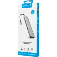 Docking stanica SANDBERG USB-C, 8xUSB-C + 2xUSB-A, 100W