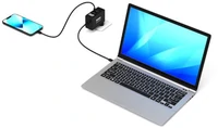 Punjač PORT GaN 100W, USB-C/USB-A, zidni, međunarodni