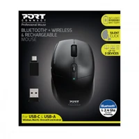 Miš PORT Office Pro Bluetooth Combo, punjivi, crni