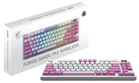 Gaming tipkovnica MSI Forge GK600 TKL W, ljubičasta, US