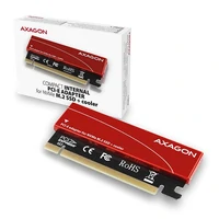 PCIe adapter AXAGON PCEM2-S, PCIe 4.0 x4, M.2 NVMe, hladnjak