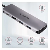 Hub AXAGON HMC-5, 2xUSB-C 3.2 Gen2, 2xUSB-A, HDMI, PD 60W, 10Gbps