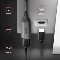Kabel AXAGON RVC-HI2M, USB-C na HDMI 2.0, 4K@60Hz, 0.25m
