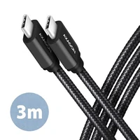 Kabel AXAGON BUCM3-CM30AB, USB-C na USB-C 3.2 Gen1, 3m, crni
