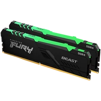 Memorija KINGSTON FURY Beast RGB 16GB (2x8GB), DDR4, 3600MHz, DIMM, CL17
