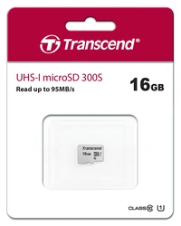 Memorijska kartica TRANSCEND 300S 16GB, microSDHC, Class 10, UHS-I