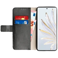Maskica JUST IN CASE PU-Leather Book Case za HONOR 70, crna