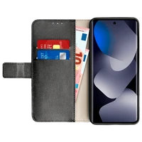 Maskica JUST IN CASE PU-Leather Book Case za POCO M8 5G, crna