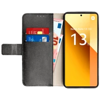 Maskica JUST IN CASE PU-Leather Book Case za XIAOMI Redmi Note 13 5G, crna