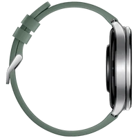Pametni sat XIAOMI Watch 5, srebrni, zelena silikonska narukvica (BHR07WPGL)