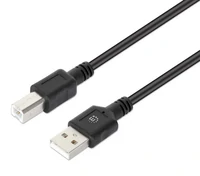Kabel za printer MANHATTAN, USB 2.0 A na B, 2m, crni
