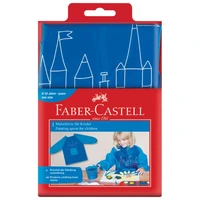 Pregača za likovni s rukavima 43x57 cm Faber-Castell 201203 plava blister