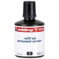 Tinta za marker permanentni  100 ml Edding T100 crna