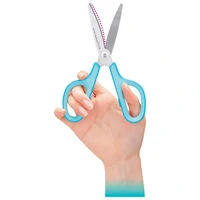 Škare uredske 17,5 cm nehrđajući čelik Fitcut Curve SC-175S Plus.35052 svijetloplave blister