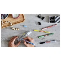 Marker permanentni sjajni lakirajući 1-2 mm Edding 751/3boje pastel blister