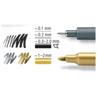 Set flomaster liner pigment+marker metallic Design Journey pk5 Staedtler 308 SBK3P3 blister